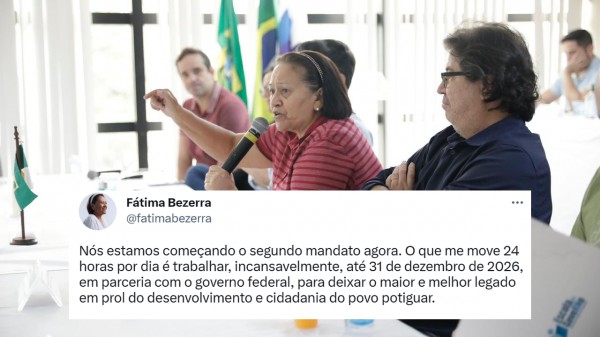 Agora vai: Com 5 meses de atraso, Fátima finalmente anuncia o começo de seu segundo mandato 