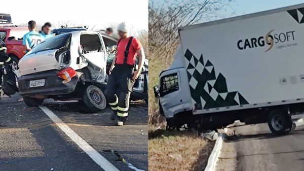 [VÍDEO] - Grave acidente na BR-304 com vítimas presas nas ferragens