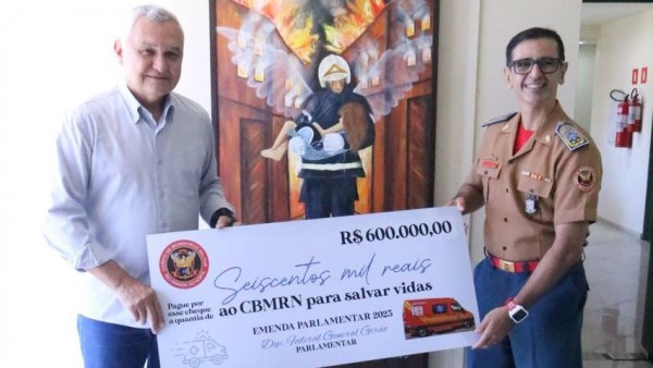 Corpo de Bombeiros expressa gratidão ao General Girão por emenda de R$ 600 mil para a corporação