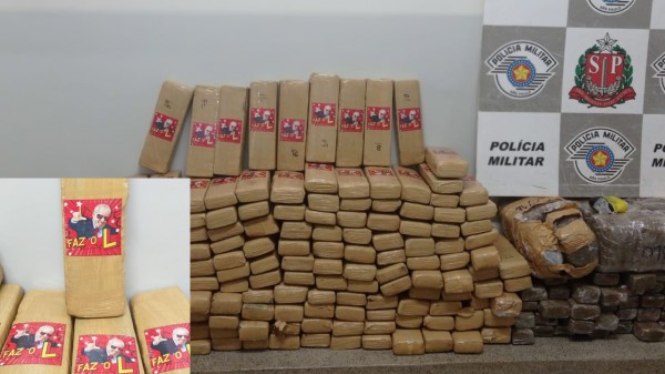 Polícia de SP apreende maconha com adesivo ‘Faz o L’