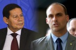 General MourÃ£o e Eduardo Bolsonaro cumprem agenda em Natal