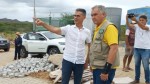 No Seridó, General Girão fiscaliza obras que receberam destinações do seu mandato