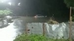 Enxurrada arrasta carro com motorista para dentro do Rio Mossoró