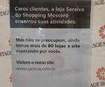 Em crise, Livraria Saraiva fecha loja no Partage Shopping MossorÃ³