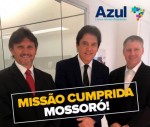 Robinson confirma presenÃ§a em voo inaugural da Azul; e Betinha, vem?