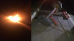 Carro pega fogo apÃ³s colidir com carroÃ§a na estrada de Tibau; uma pessoa morreu