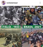 Isolda compara passeio de motocicleta de Bolsonaro com fascismo e vira piada na internet