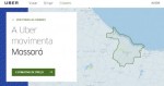 PÃ¡gina oficial do Uber inicia cadastro de motoristas em MossorÃ³