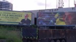 Vândalos danificam outdoors de Girão e Bolsonaro em Natal