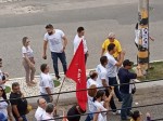 Alysson Bezerra tenta se aproximar do eleitorado de esquerda durante protesto
