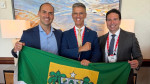 Coronel Azevedo representa o RN no CPAC Dallas 2026 ao lado de Eduardo Bolsonaro