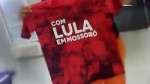 Camisetas do "Lula em MossorÃ³" estÃ£o sendo vendidas por R$ 30 na sede do PT
