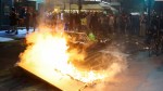Esquerda paz e amor destrói tudo em Paris contra vitória da 'extrema direita'