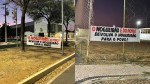 Faixas no Nogueirão pedem devolução do estádio à LDM