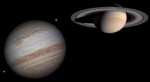 Encontro raro entre JÃºpiter e Saturno ocorre nesta segunda