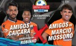 Robinho e MÃ¡rcio MossorÃ³ se enfrentam em amistoso internacional