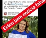 "Calmar": Apresentadora Zeza Fernandes não morreu de Covid